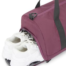 united colors of benetton Typographic Print Duffle Bag with Dual Handles image 5