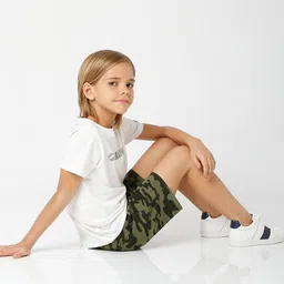 gas Camouflage Print Shorts with Insert Pockets image 5
