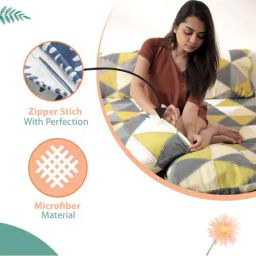 divine casa Set of 5 Microfiber Cushion Cover image 5