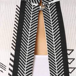 w Printed Open-Front Gilet image 5