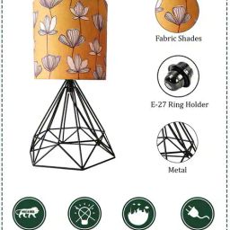homesake Modern Diamond Table Lamp with Shade image 5