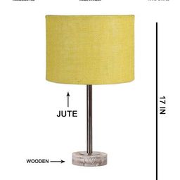 devansh Table Lamp with Wooden Base for Home Decor           image 5