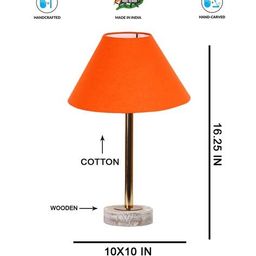 devansh Table Lamp with Wood Base image 5