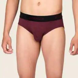 Typographic Print Briefs with Elasticated Waistband-image-76