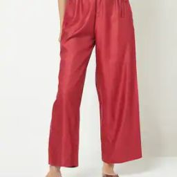 Solid Waist Tie-Up  Pant-image-38