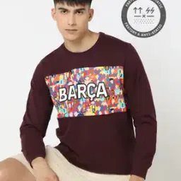 Men FC Barcelona Printed Regular Fit Sweatshirt-image-69