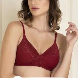 Padded Lace Full-Coverage Non-Wired Bra-picture-2