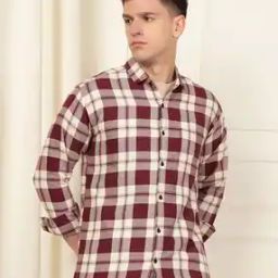Men Checked Regular Fit Shirt-picture-5