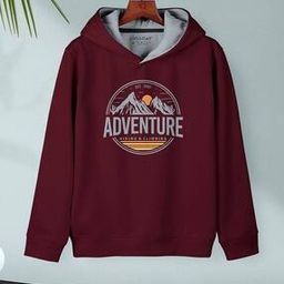 Boys Typographic Print Regular Fit Hooded T-Shirt-image-76