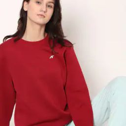 Crew-Neck Slim Fit Sweatshirt-image-2