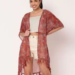 Women Printed Regular Fit Shrug-27