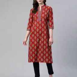 Printed Straight Kurta-image-8