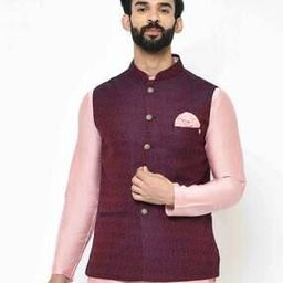 Textured Nehru Jacket-image-62