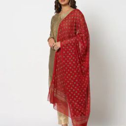 Women Foil Print Dupatta-image-56