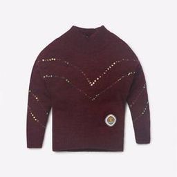 Sequinned High-Neck Pullover-image-8
