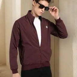 Men Regular Fit Reversible Bomber Jacket-picture-31