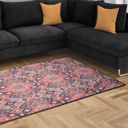 aazeem Geometric Print Rectangular Rug image 1
