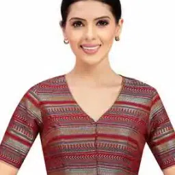 studio shringaar Women Geometric Print Front Open Blouse-picture-7
