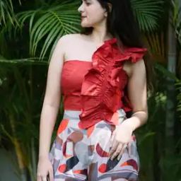 Women Crop Top & Pants Set-image-97