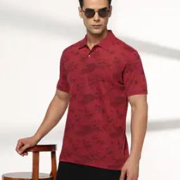 Men Ultimate All-Over Print Slim Fit Cotton Polo T-Shirt-image-10