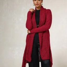 Women Regular Fit Shrug with Insert Pockets-33