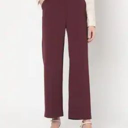 Women Flat-Front Straight Fit Pant-image-29
