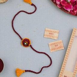Embroidered Mirror Tie-Up Rakhi-image-48