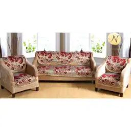 Floral Pattern 5-Seater Sofa Cover-23