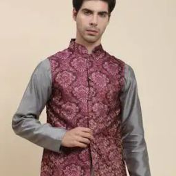 Men Nehru Jacket with Welt Pockets-picture-15