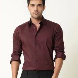 Tailored-Fit Shirt with Spread Collar-image-19