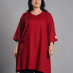 Women Floral Print A-Line Kurti-image-17