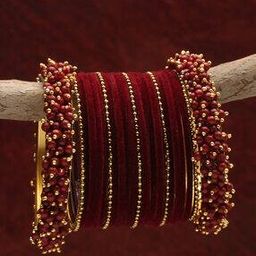 Set of 23 Bangles with Beads-18