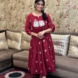 Women Embroidery Anarkali Kurta Set-image-68