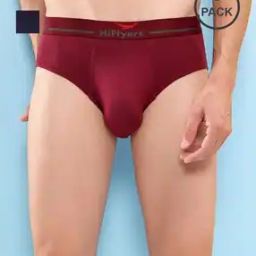 Pack of 2 Men Typographic Print Trunks with Elasticated Waist-image-2