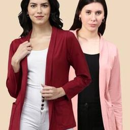 Pack of 2 Women Regular Fit Shrugs-29