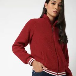 Boucle Zip-Front Jacket with Pockets-picture-38