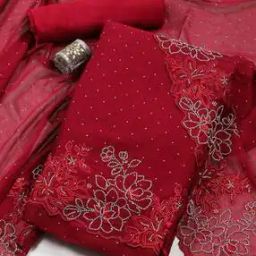 Women Embellished Unstitched Dress Material-image-28
