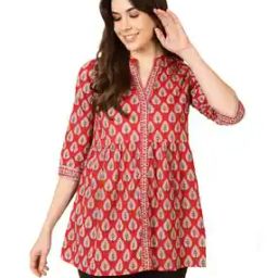 Women Floral Tunic-image-0