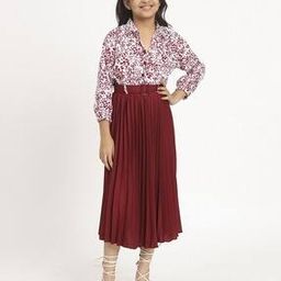 Girls Printed A-Line Dress-image-2