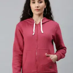 Zip-Front Hoodie with Drawstring-image-85