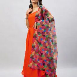 Floral Print Organza Dupatta-picture-27