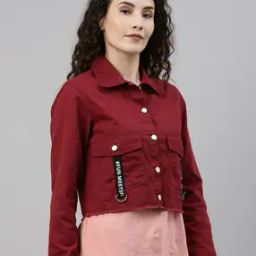 Button Closure Short Jacket-45