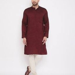 Mandarin Collar Long Kurta-image-16