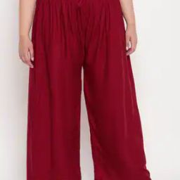 Palazzos with Elasticated Drawstring Waist-image-120