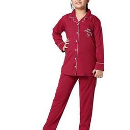 Typographic Print Notched Lapel Shirt & Pants Set-16