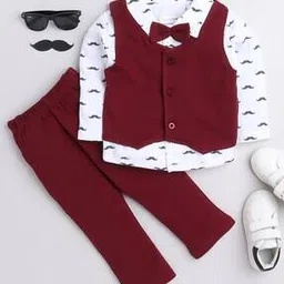 Boys Printed Suit Set-23
