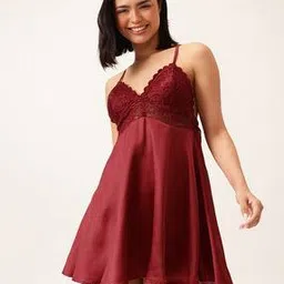 clovia Women Satin Babydoll-picture-43