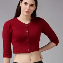 Button-Down Thermal Top with Bracelet Sleeves-93