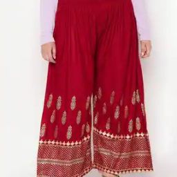 Floral Print Palazzos with Elasticated Waistband-image-6