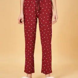 Women Micro Print Regular Fit Pyjamas-picture-22